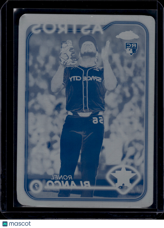 2024 Topps Chrome Updates Ronel Blanco #USC125 Cyan Printing Plate