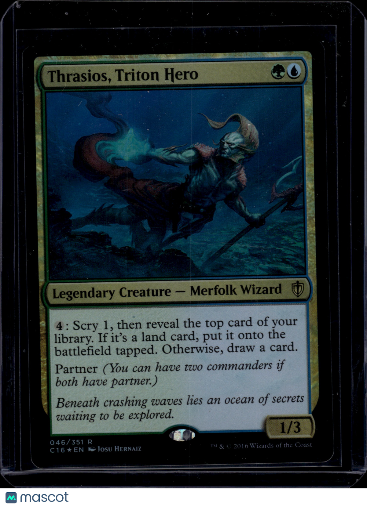 2016 Magic: The Gathering Thrasios, Triton Hero #046/351
