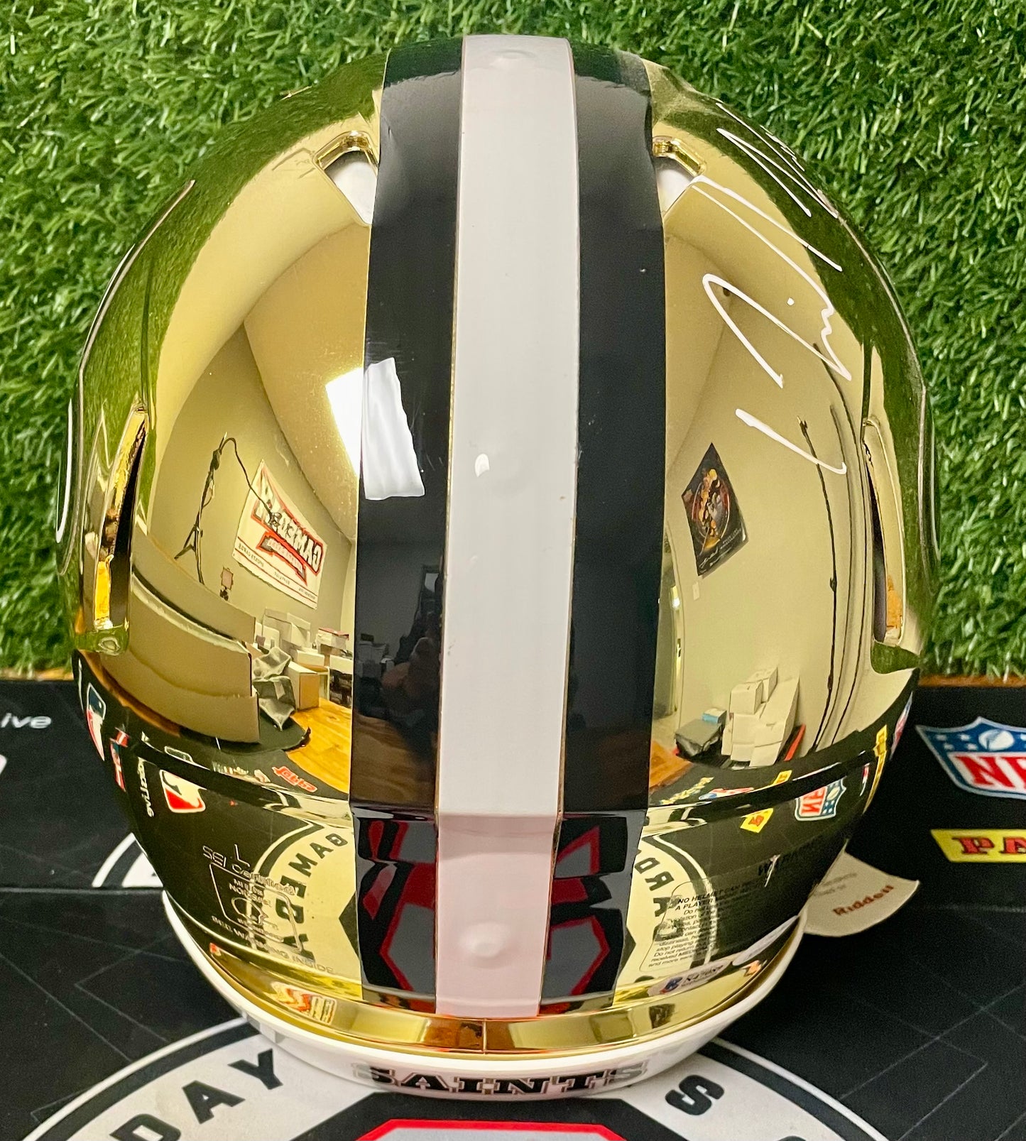 Drew Brees/Michael Thomas New Orleans Saints Autograph Football Helmet