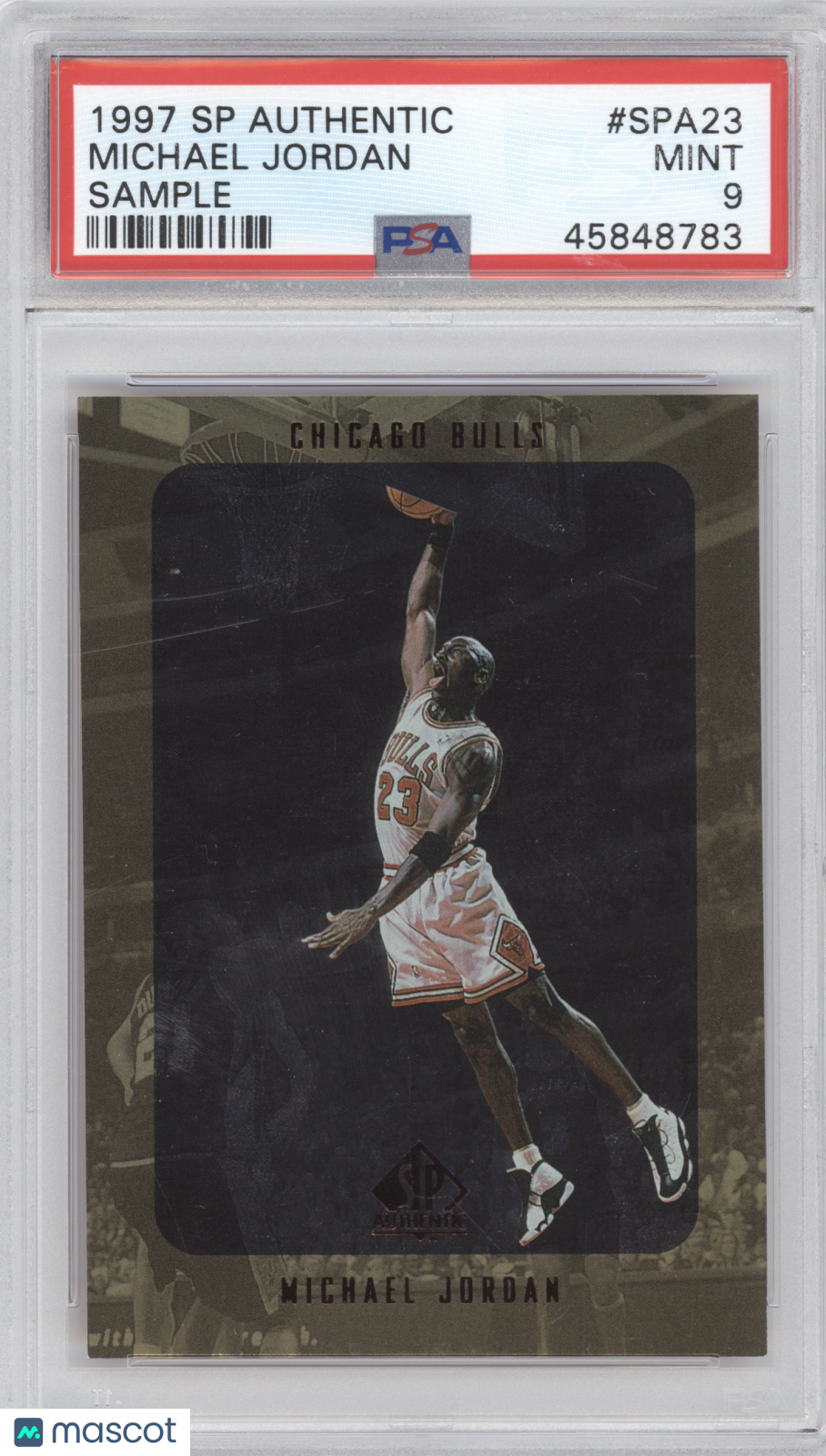 1997 SP Authentic Michael Jordan #SPA23 Sample PSA 9