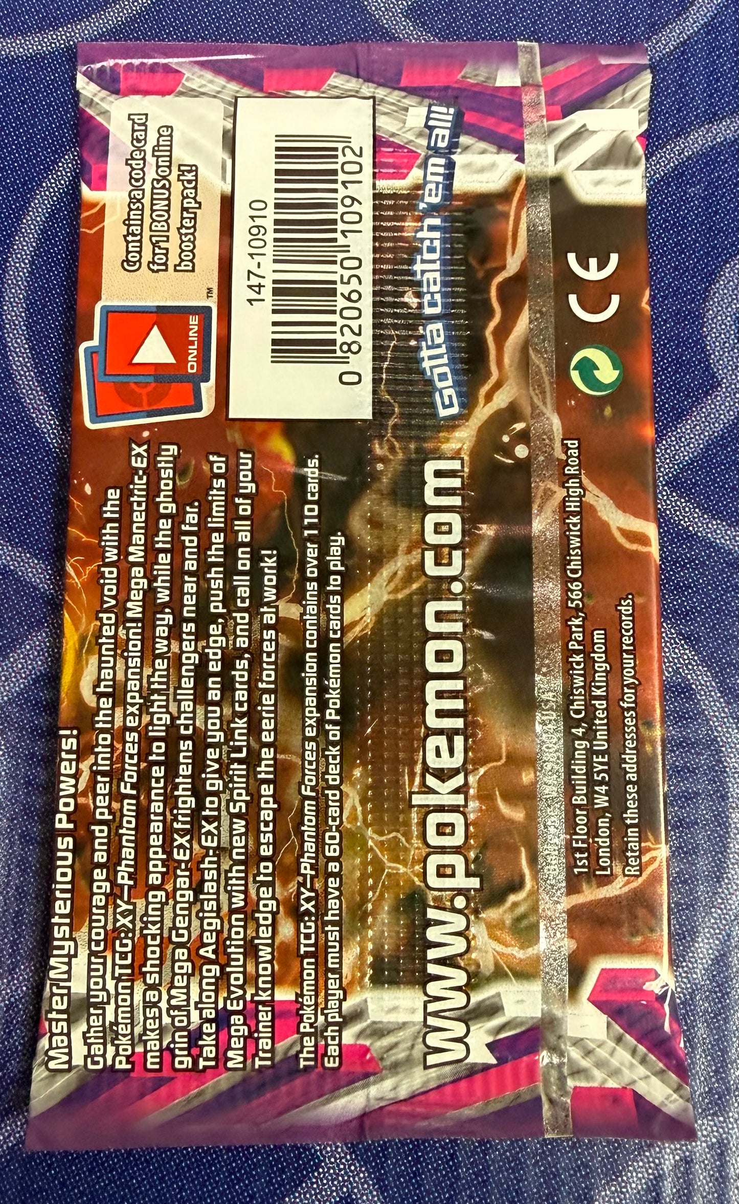 2014 Pokemon XY Phantom Forces Booster Pack