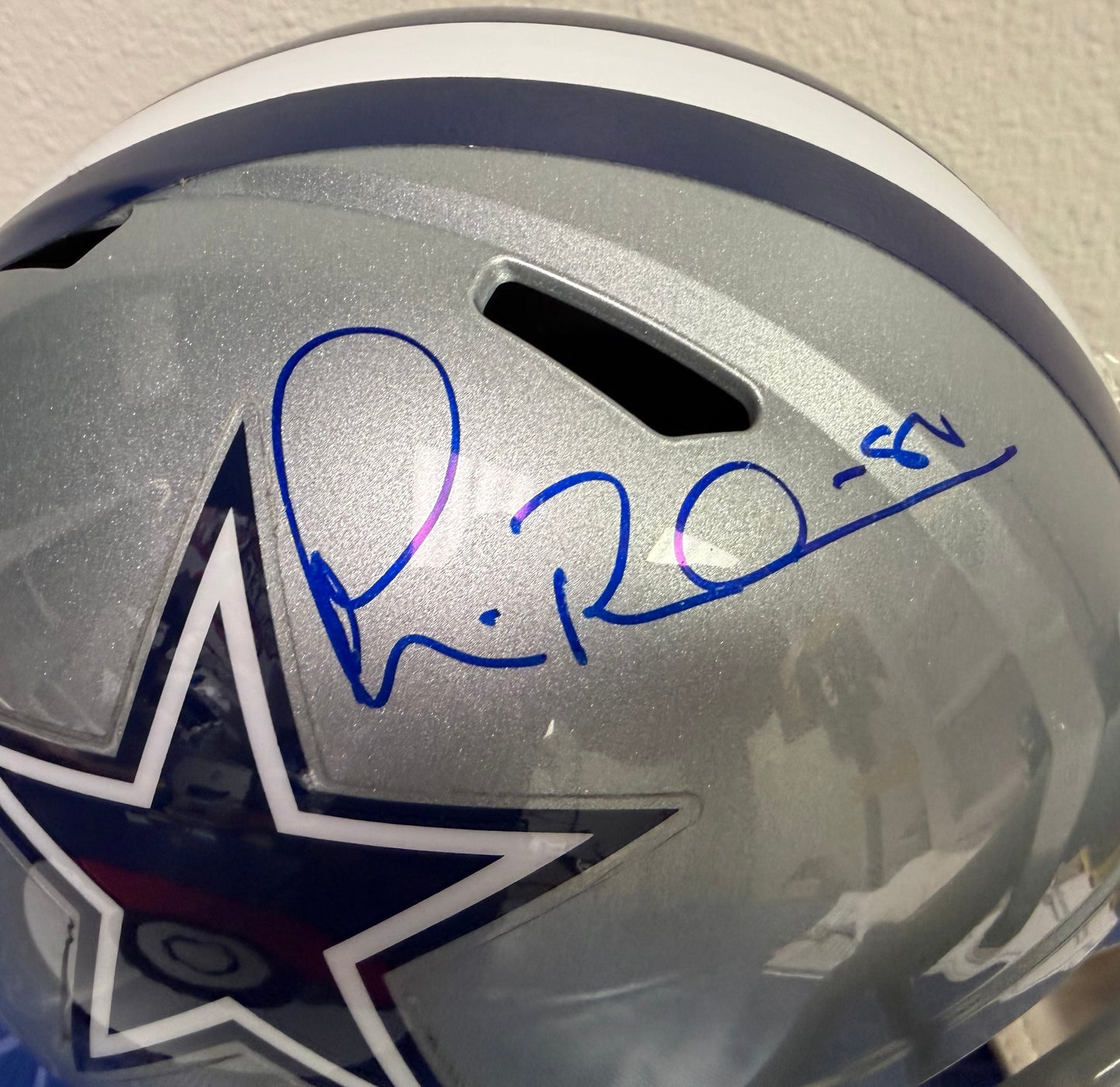Michael Irvin Dallas Cowboys Signed Football Helmet (Beckett Authenticated)