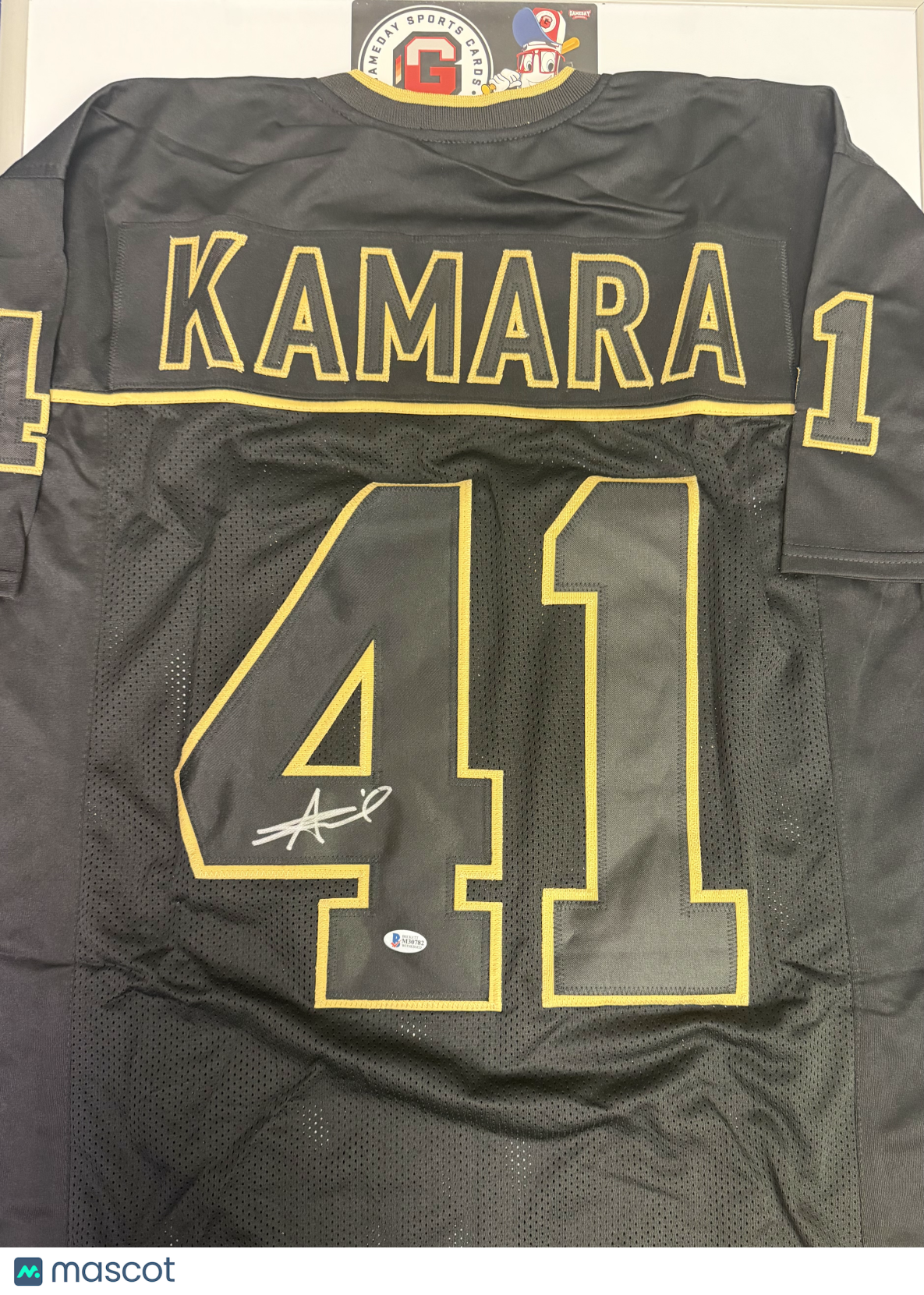 Alvin Kamara New Orleans Saints Signed Custom Black Jersey (Beckett Certified)