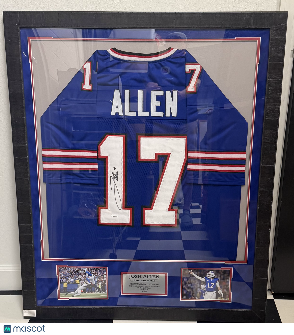 Josh Allen Buffalo Bills Signed Framed Jersey (JSA Authenticated)