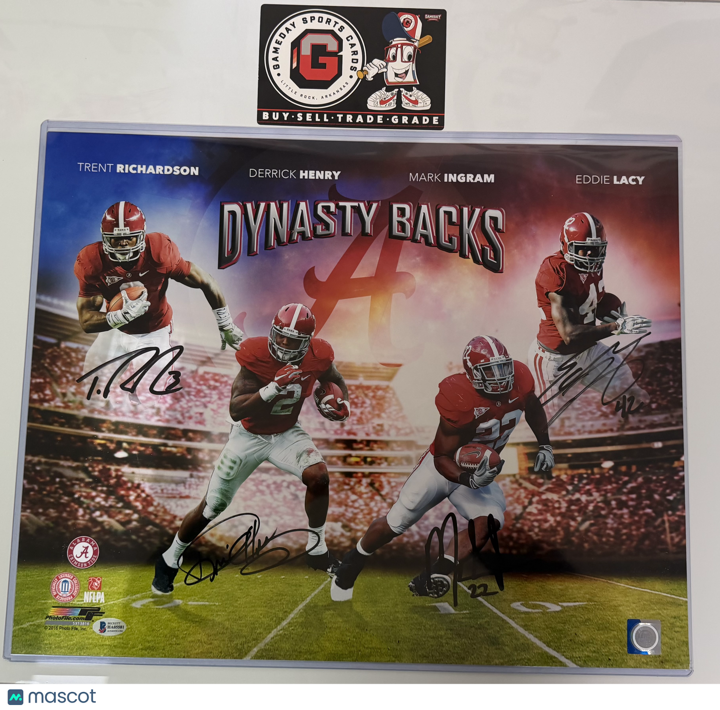 Richardson/Henry/Ingram/Lacy Alabama Autographed 16x20 Photo (Beckett Certified)