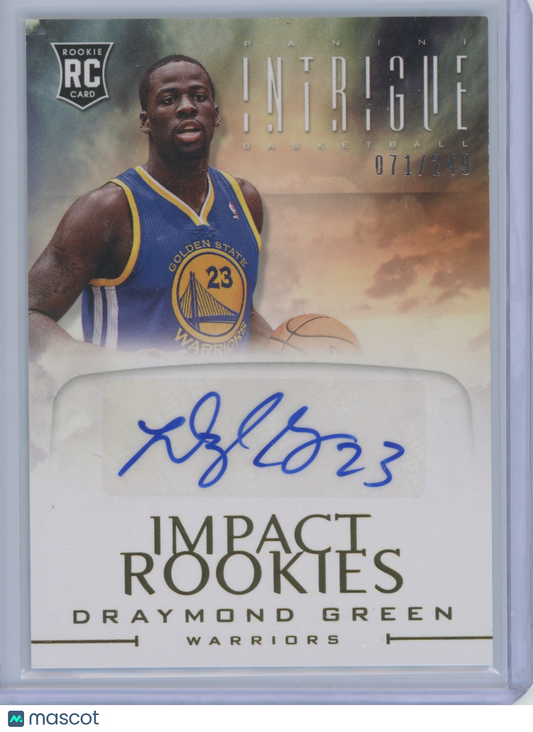 20132 2012 Panini Intrigue Impact Rookies Draymond Green #19 RC 071/249