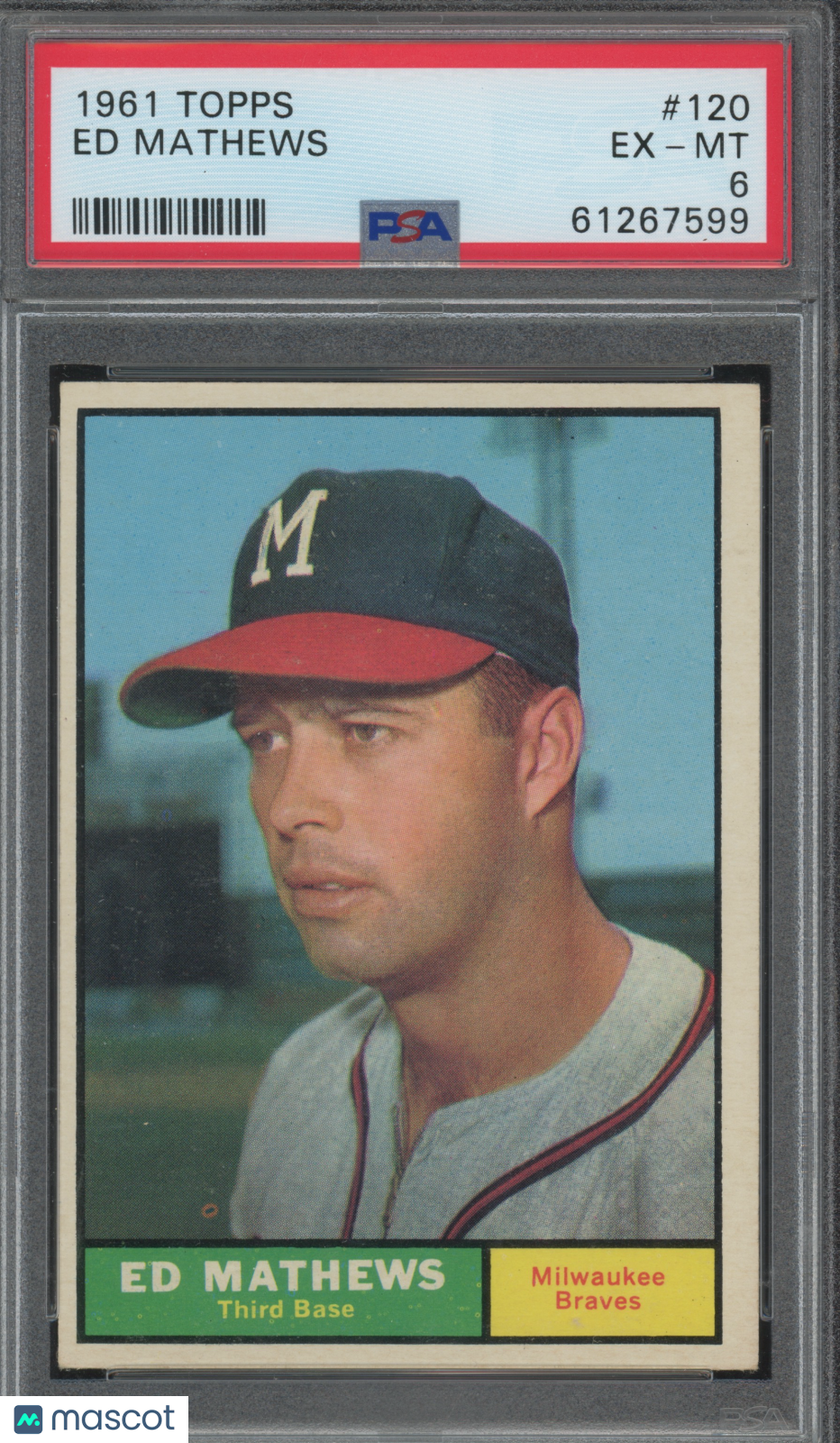 1961 Topps Ed Mathews #120 PSA 6
