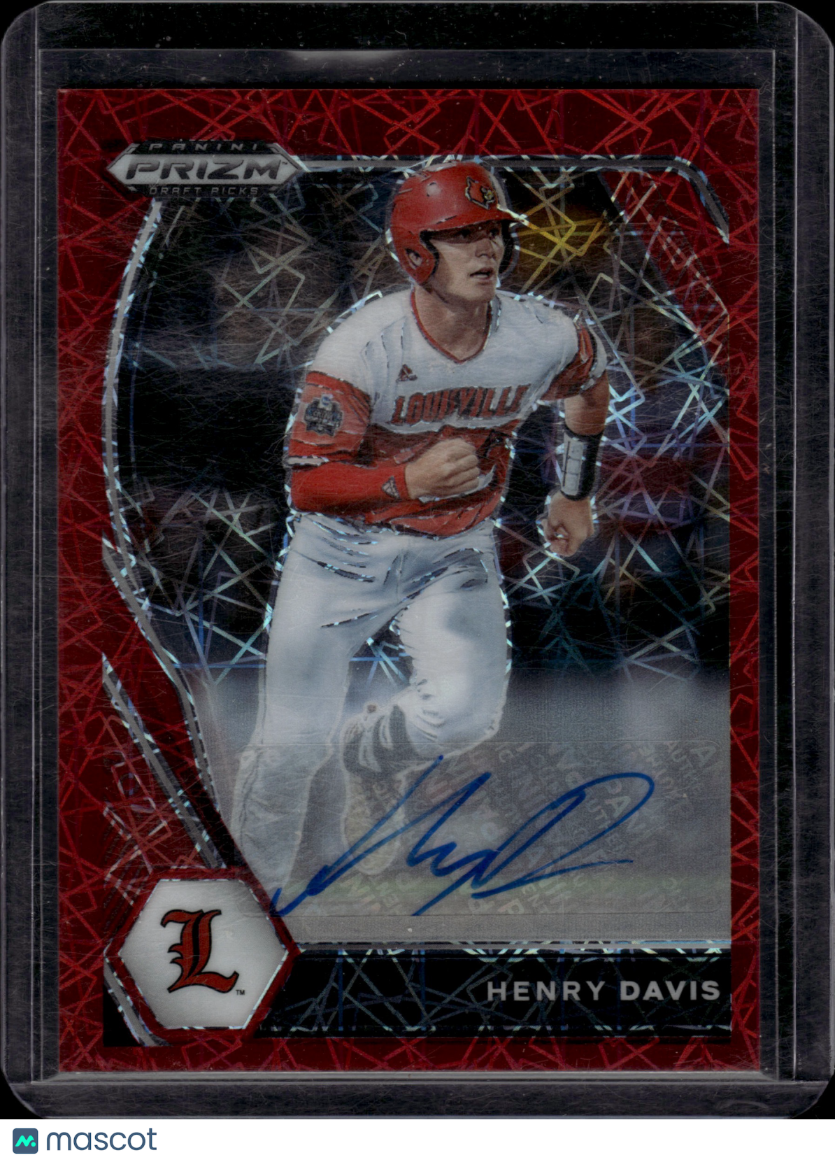 2021 Panini Prizm Draft Picks Henry Davis #PDP1 Red Autograph