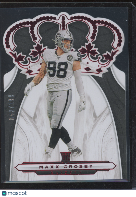 2019 Panini Crown Royale Maxx Crosby #CR-21 RC 042/199