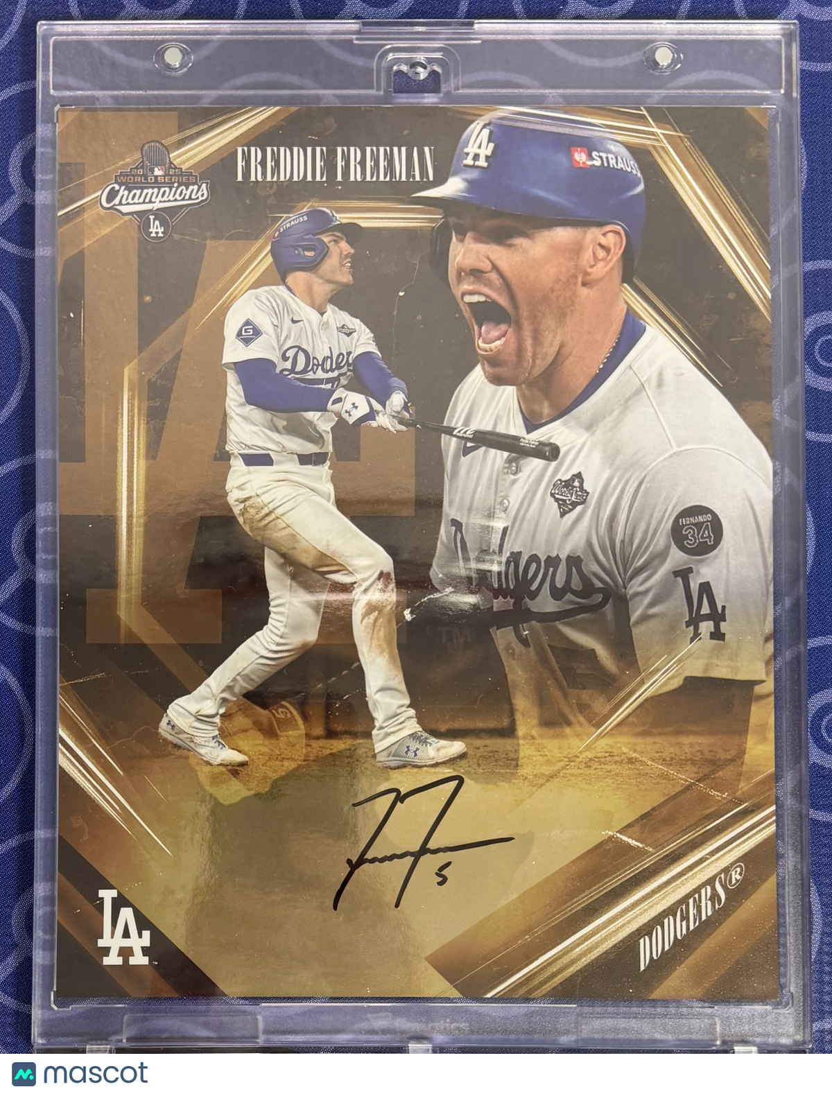 2026 Under Wraps Emanate Freddie Freeman Los Angeles Dodgers 38/50 WS Champs