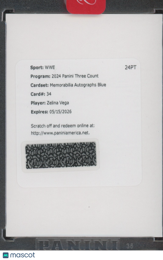 2024 Panini Three Count Zelina Vega #34