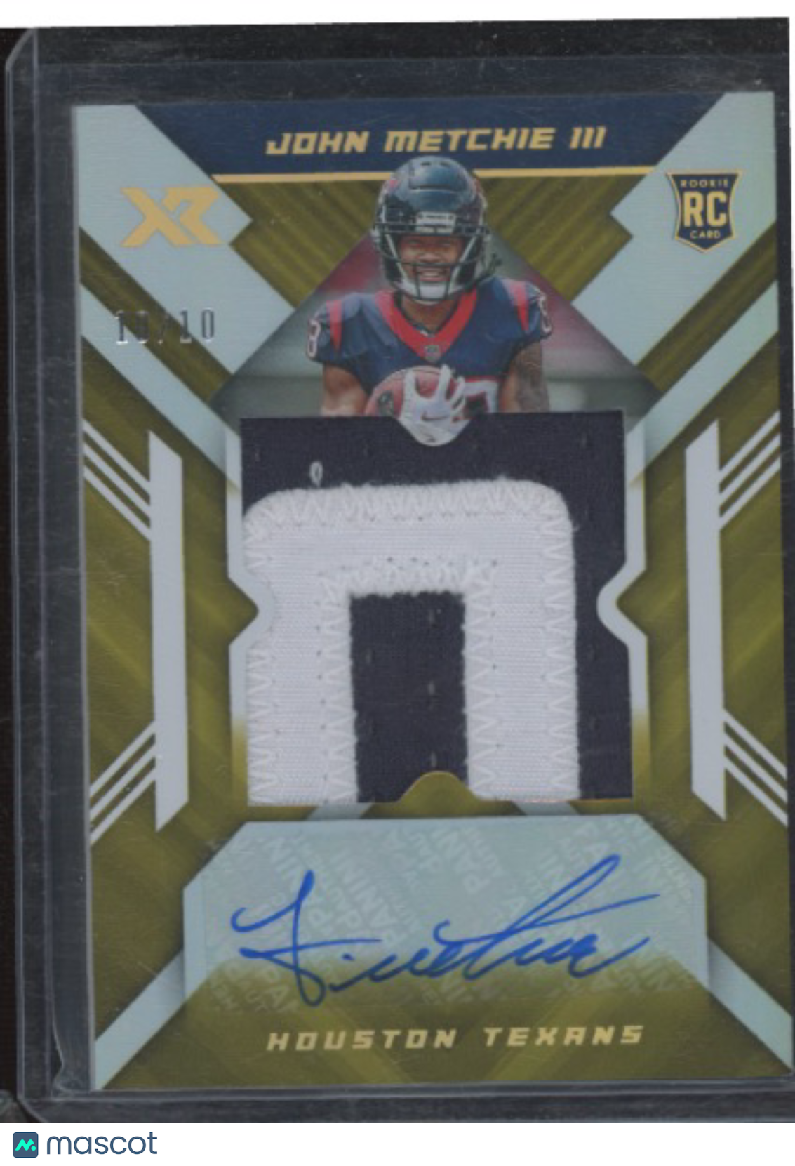 2022 Panini XR Football John Metchie III #RXA-JM 10/10 Autograph Patch RC
