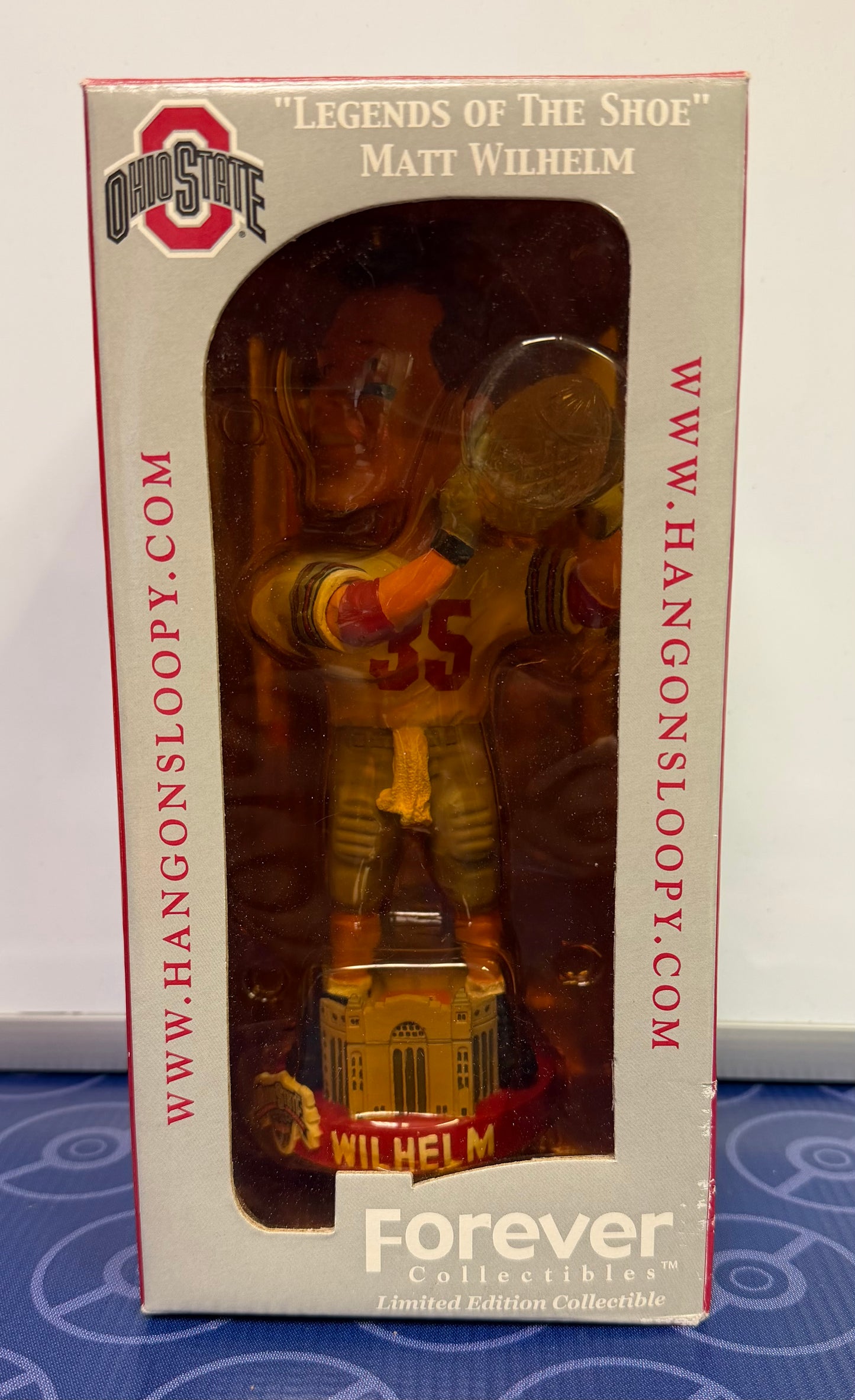 2002 Legends of the Shoe Matt Wilhelm (Ohio State Bobblehead)