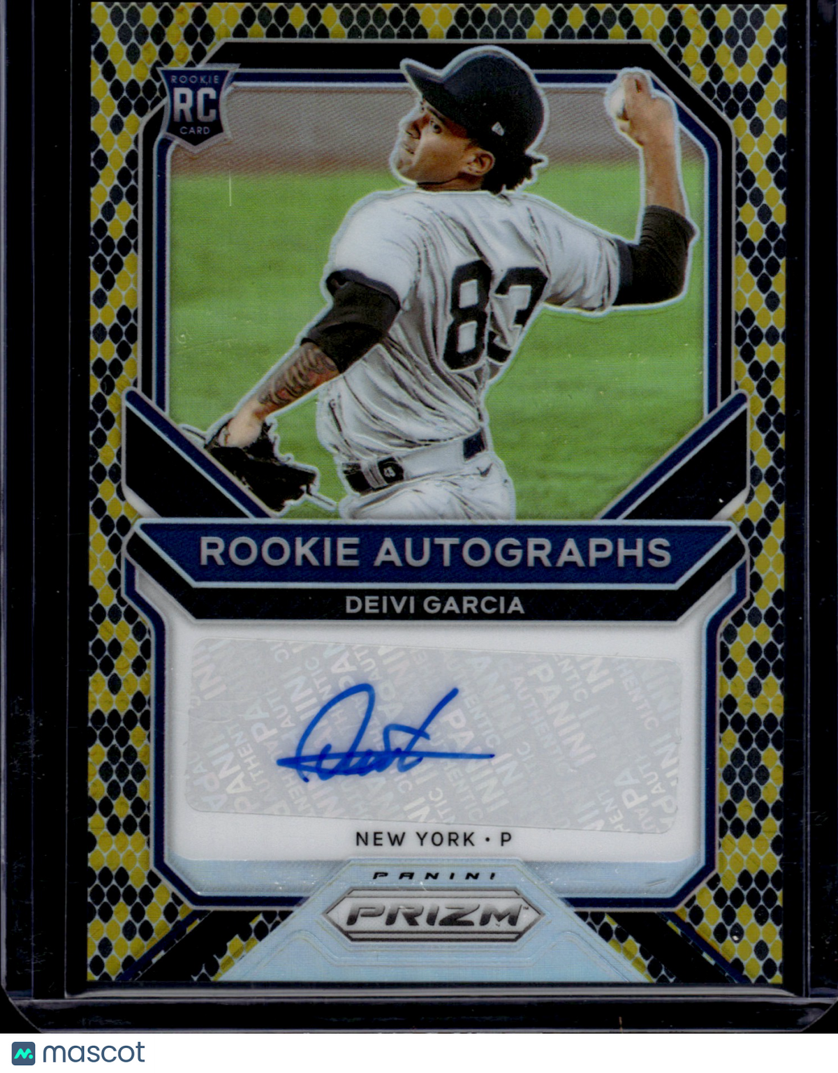 2021 Panini Prizm Deivi Garcia #RA-DG Snakeskin RC 24/35