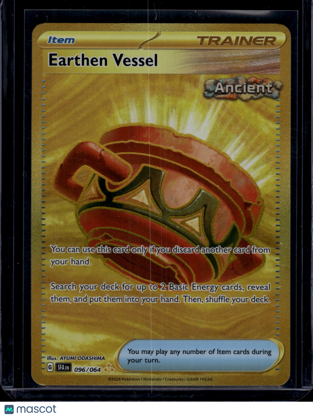 2024 Pokemon S&V Shrouded Fable Earthen Vessel #096/064 Full Art