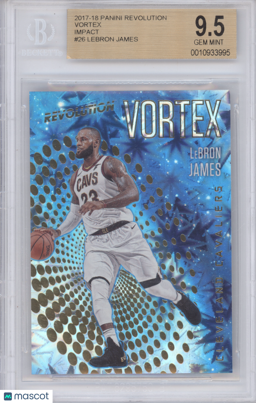 2017 Panini Revolution Vortex Impact LeBron James #26 BGS 9.5