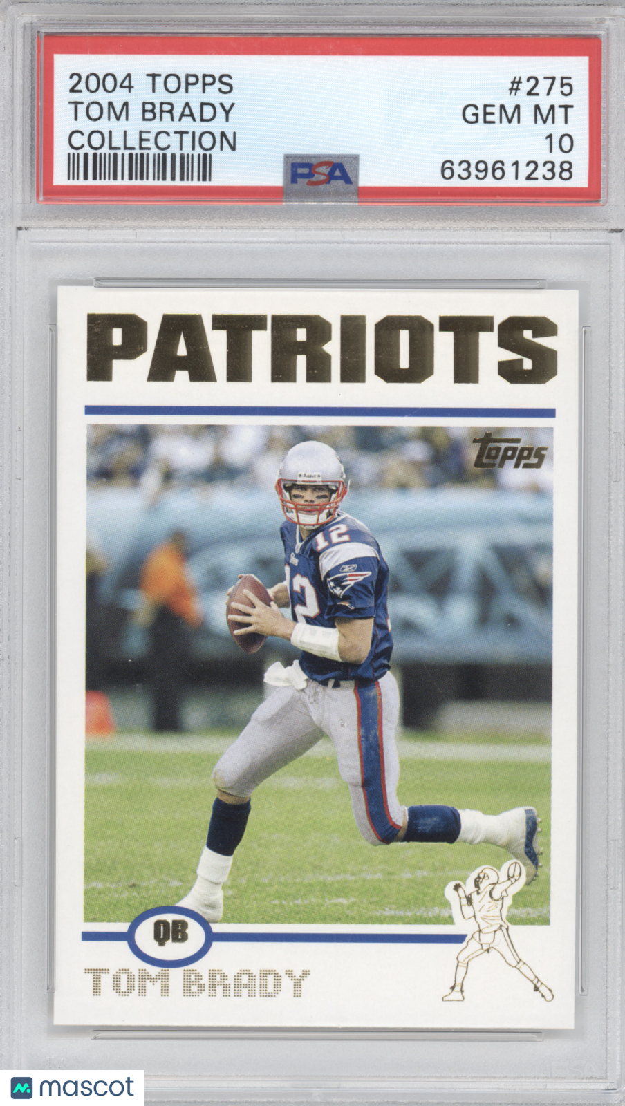 2004 Topps Tom Brady #275 Collection PSA 10