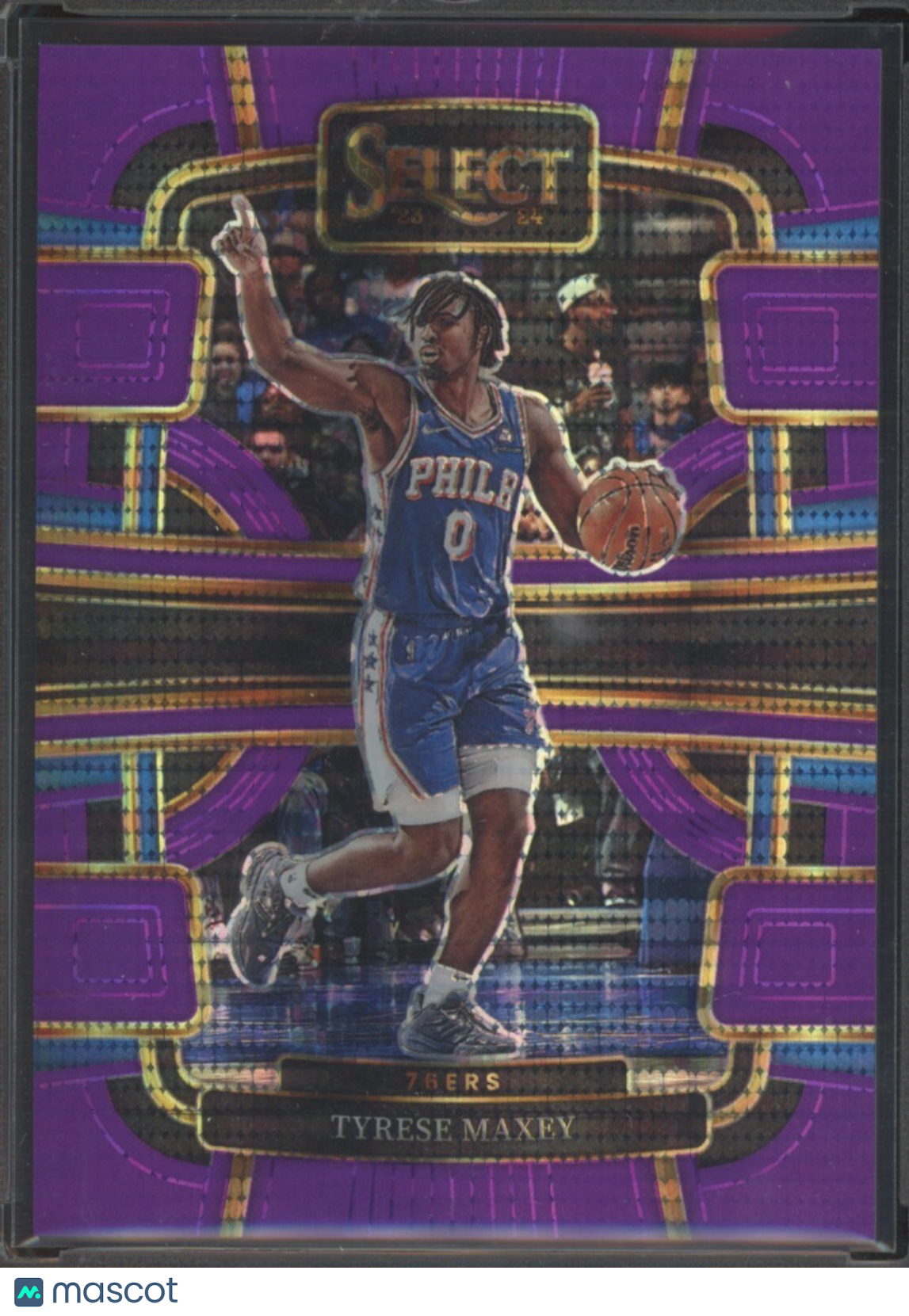 2023 Select Tyrese Maxey #44 Purple Pulsar