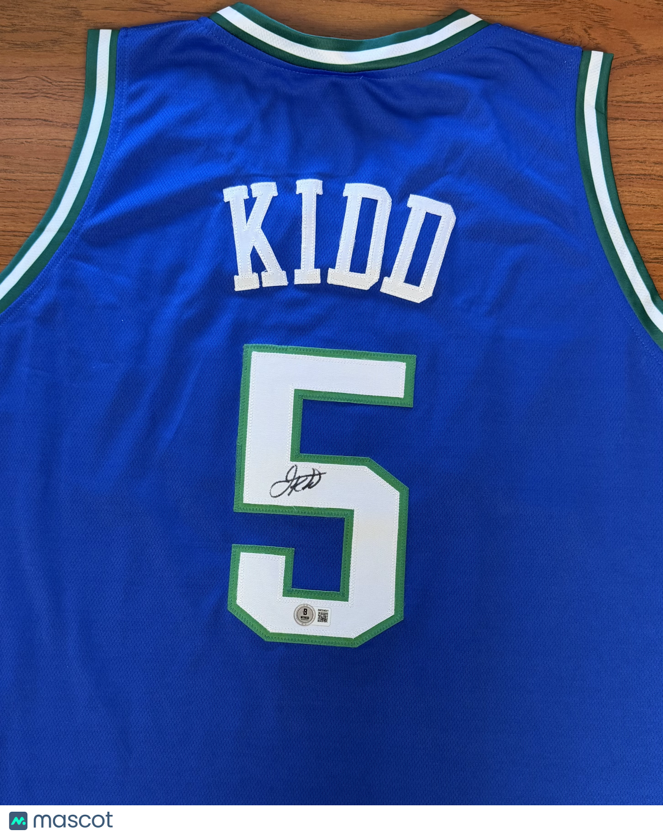 Jason Kidd Dallas Mavericks Signed Jersey (Beckett Certified)