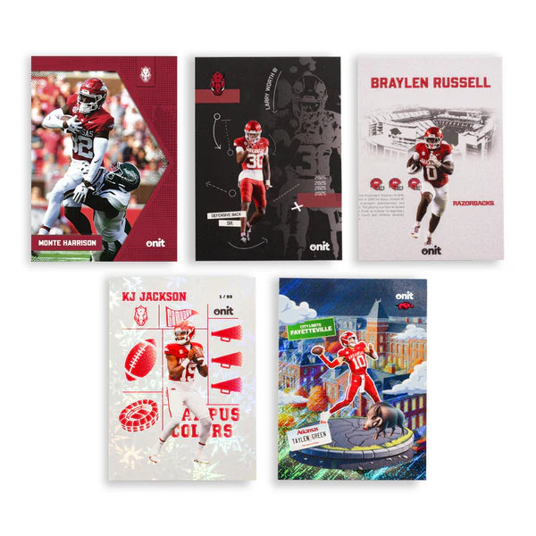 ONIT University of Arkansas Football 2025 Trading Cards - Single Pack