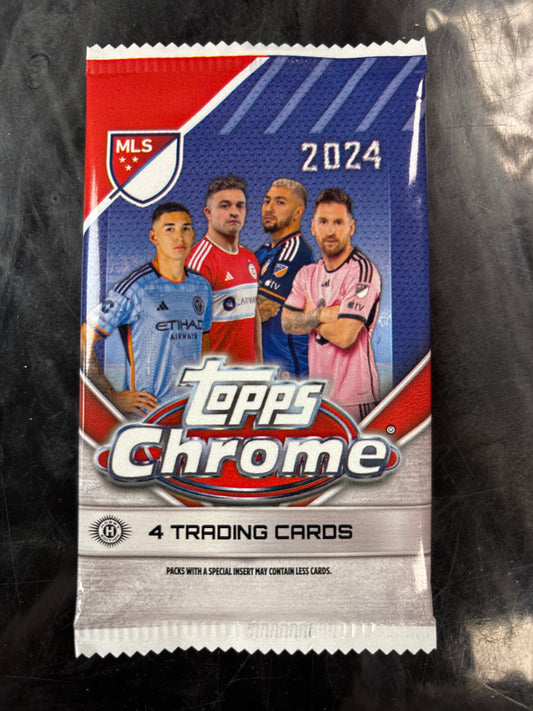 2024 TOPPS CHROME MLS SOCCER HOBBY PACK
