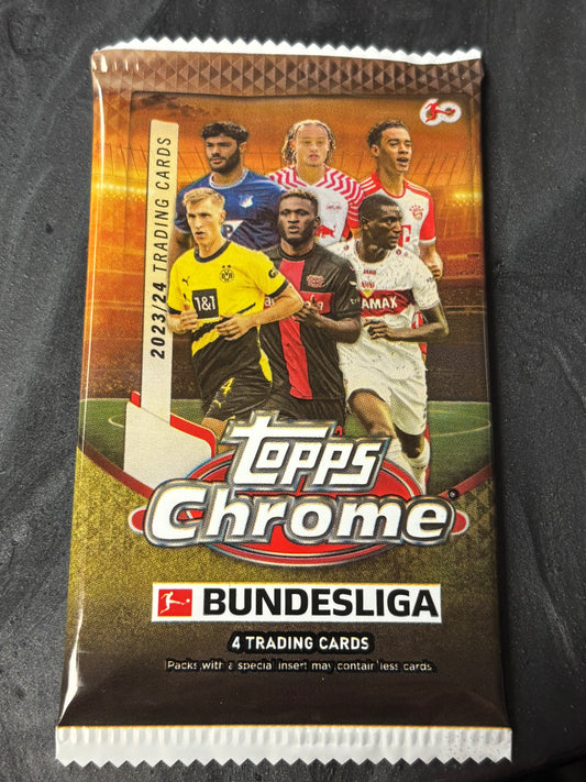 2023/24 Topps Chrome Bundesliga Soccer Hobby Pack