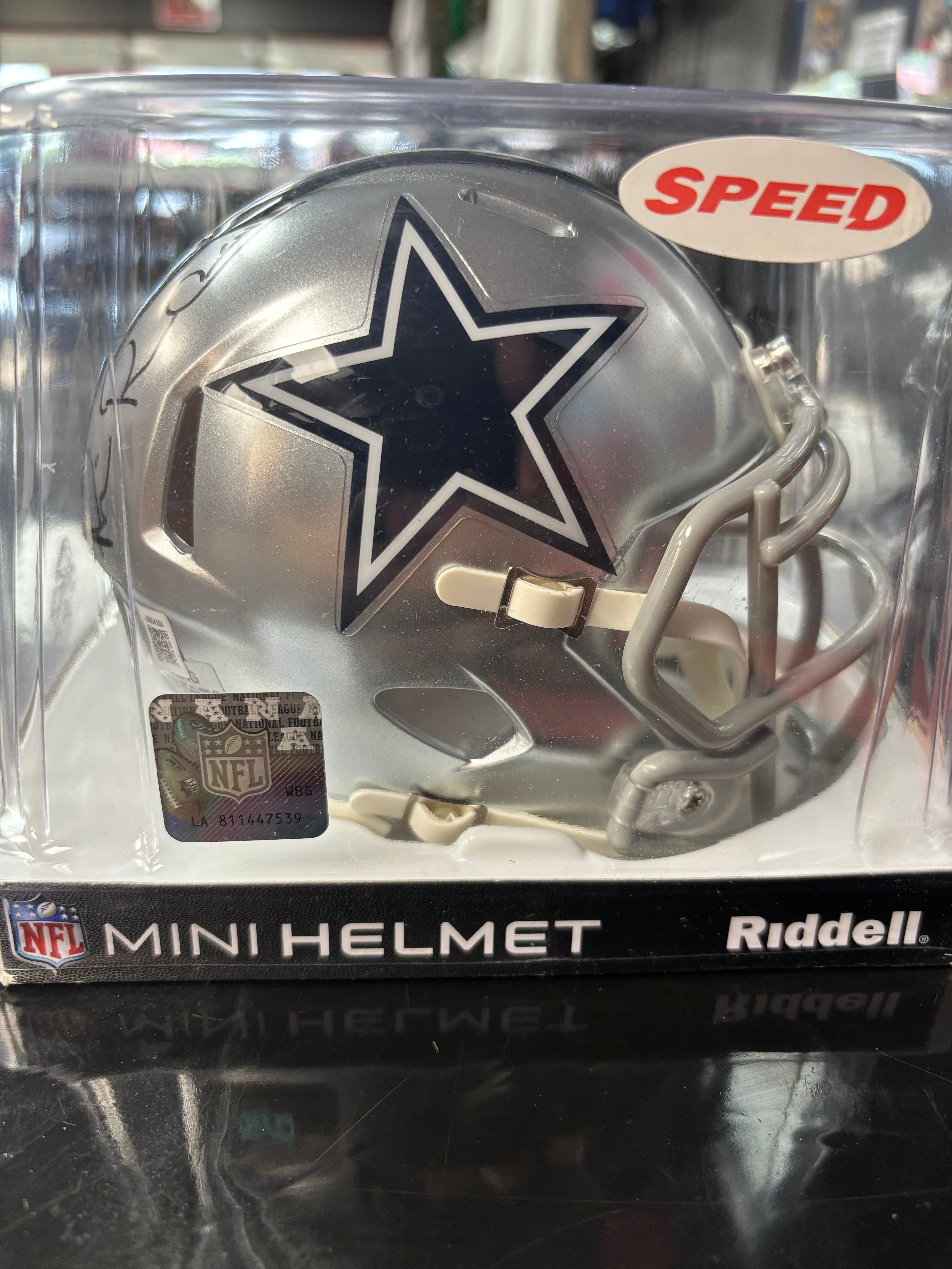 Michael Irvin Cowboys Signed Mini Helmet