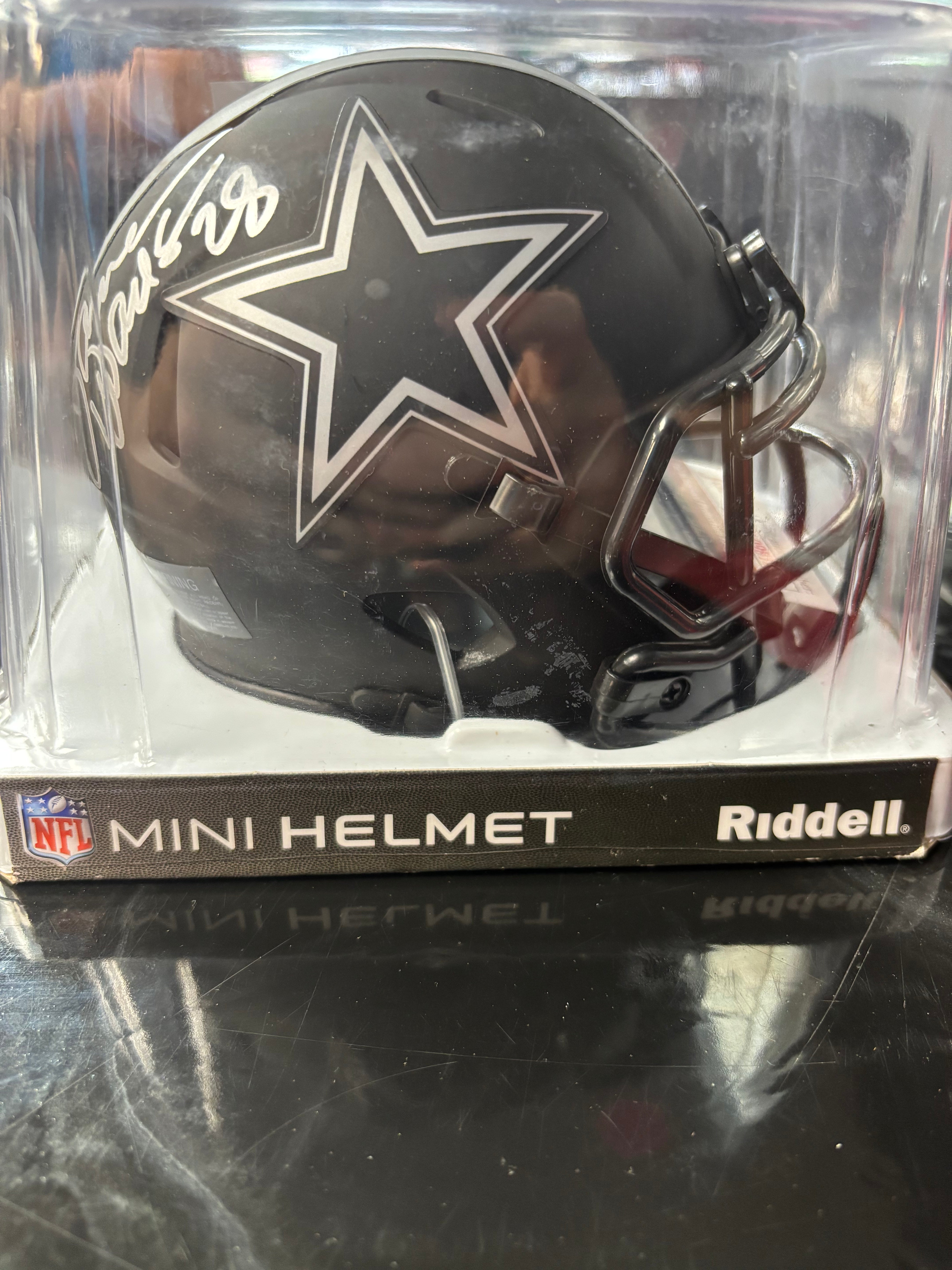 Darren Woodson Cowboys Signed Mini Helmet