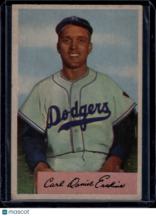1954 Bowman Carl Erskine #10
