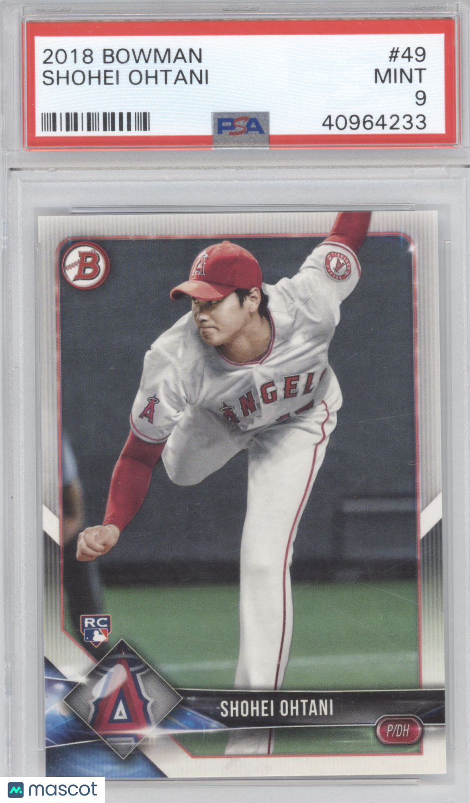 2018 Bowman Shohei Ohtani #49 RC PSA 9