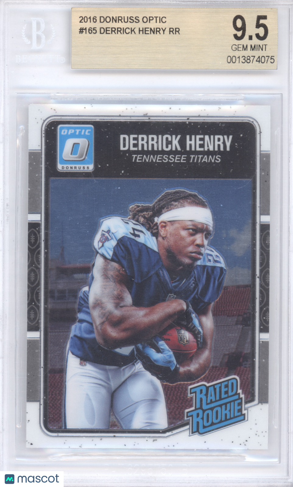 2016 Donruss Optic Rated Rookie Derrick Henry #165 BGS 9.5