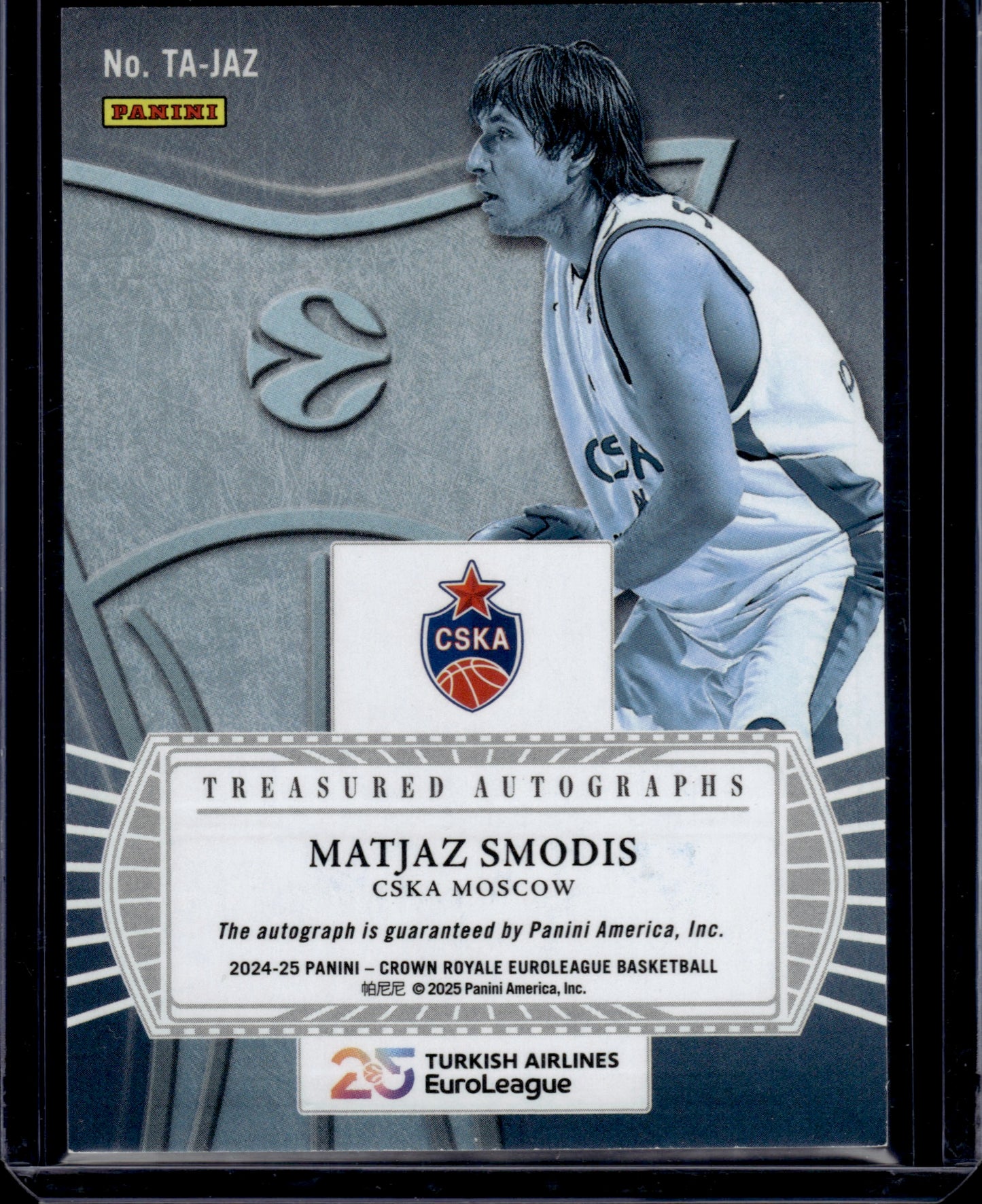 2024 Panini Crown Royale Euroleague Treasured Autos Matjaz Smodis #TA-JAZ 25/25