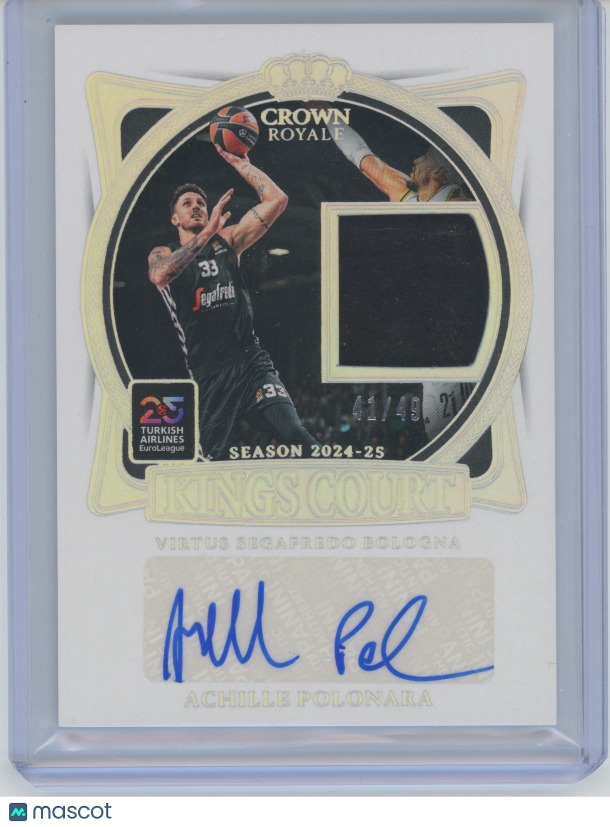 2024 Panini Crown Royale Euroleague Achille Polonara #KCJ-POL 41/49