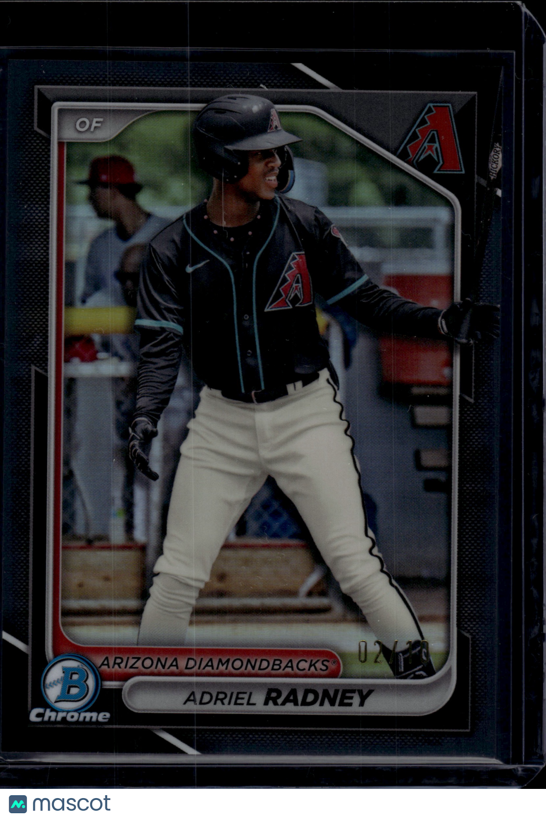 2024 Bowman Draft Chrome Adriel Radney #BDC-136 Black Refractor 02/10