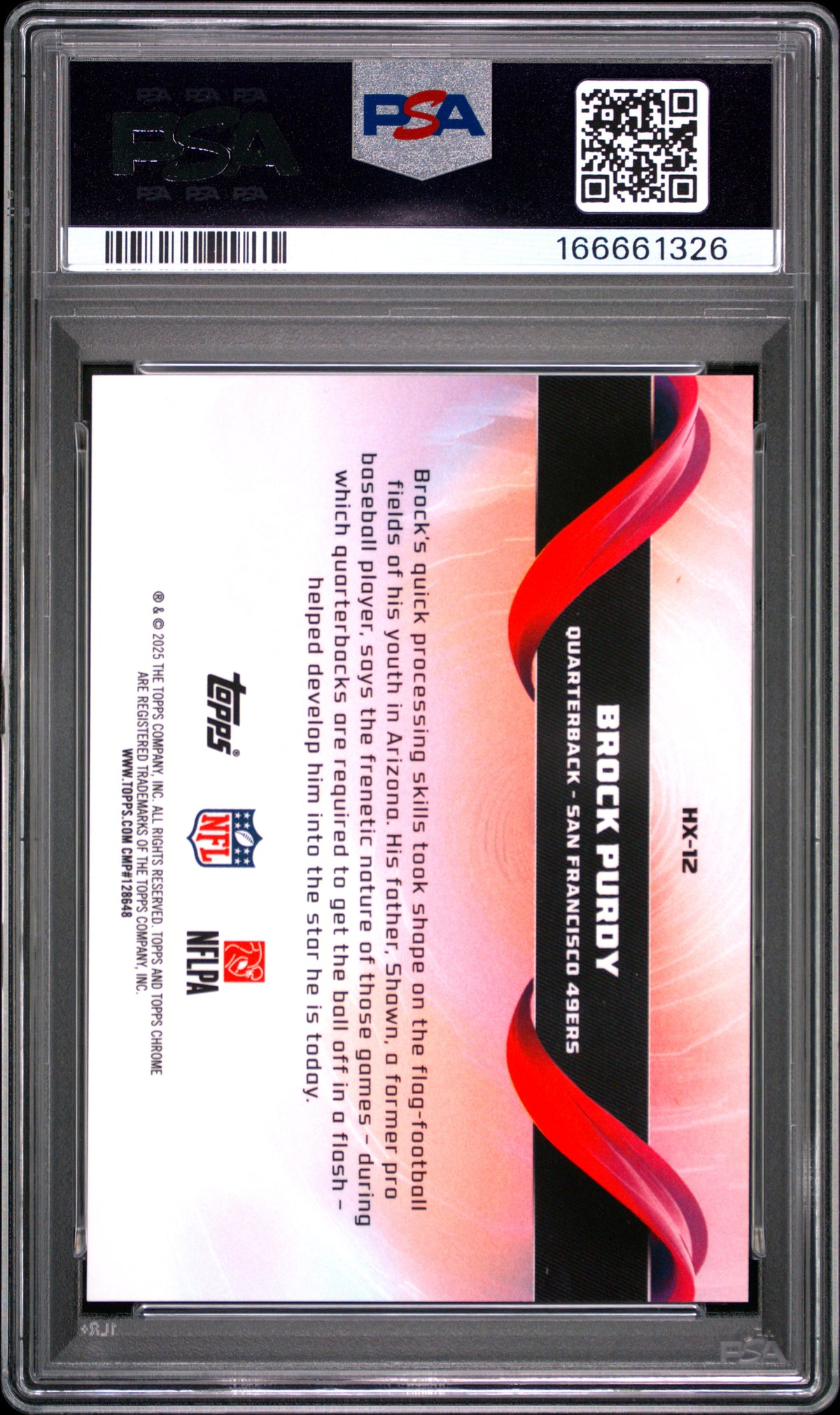 2025 Topps Chrome Helix Brock Purdy #12 PSA 10