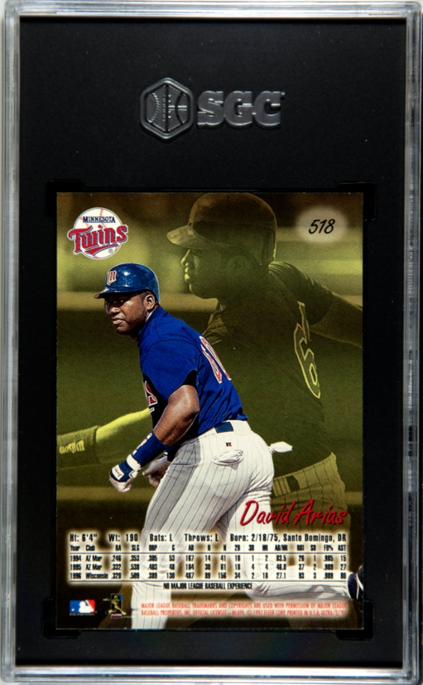 1997 Fleer Ultra David Arias Ortiz #518 SGC 9.5