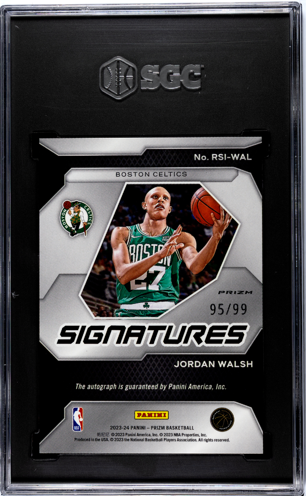 2023 Panini Prizm Rookie Signatures Jordan Walsh #RSIWAL Red 95/99 SGC 9 Auto 10