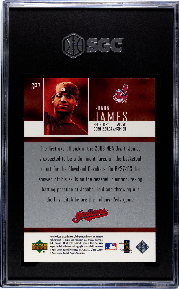 2004 Upper Deck LeBron James #SP7 First Pitch SGC 10