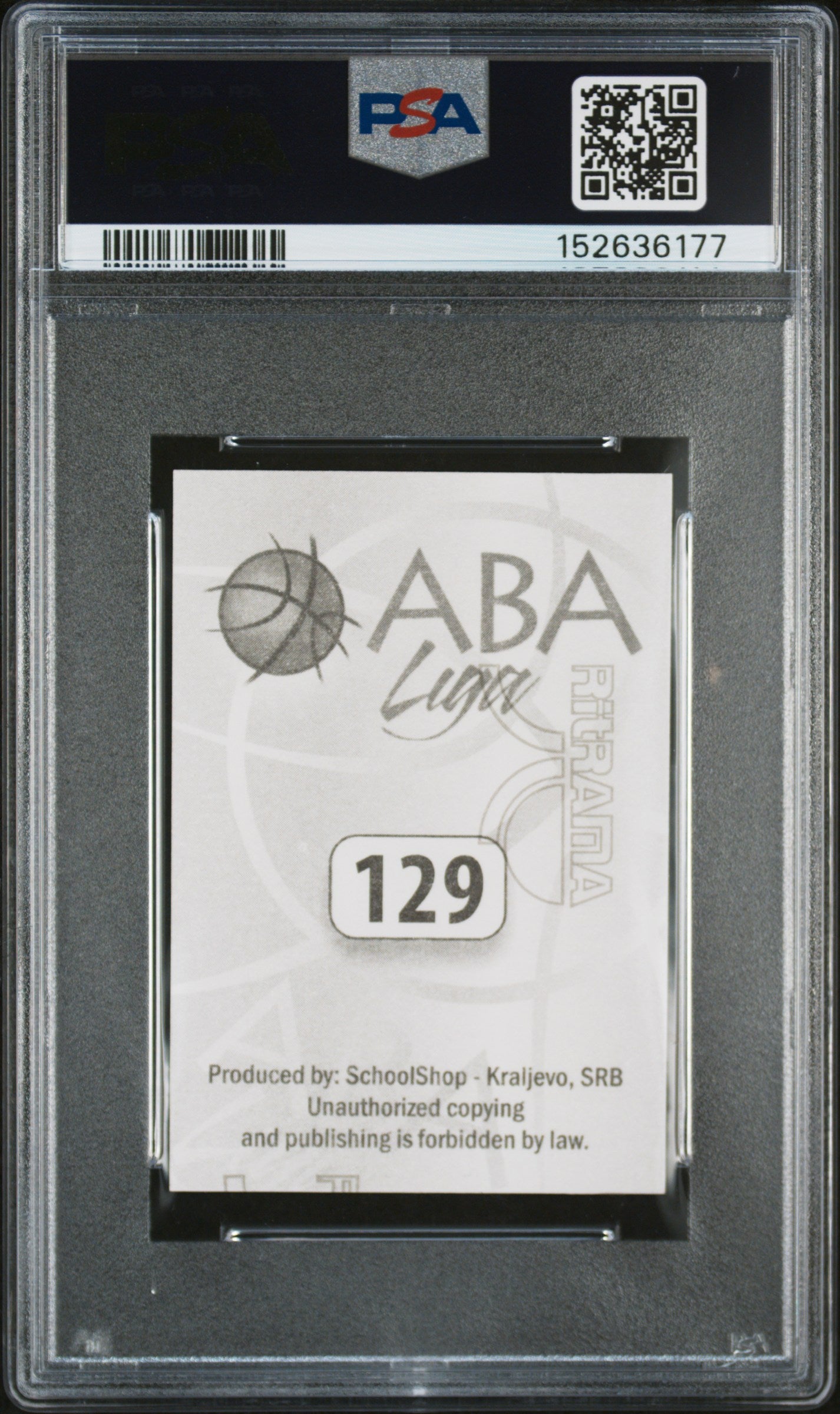 2014 Schoolshop Aba Liga Nikola Jokic #129 PSA 5