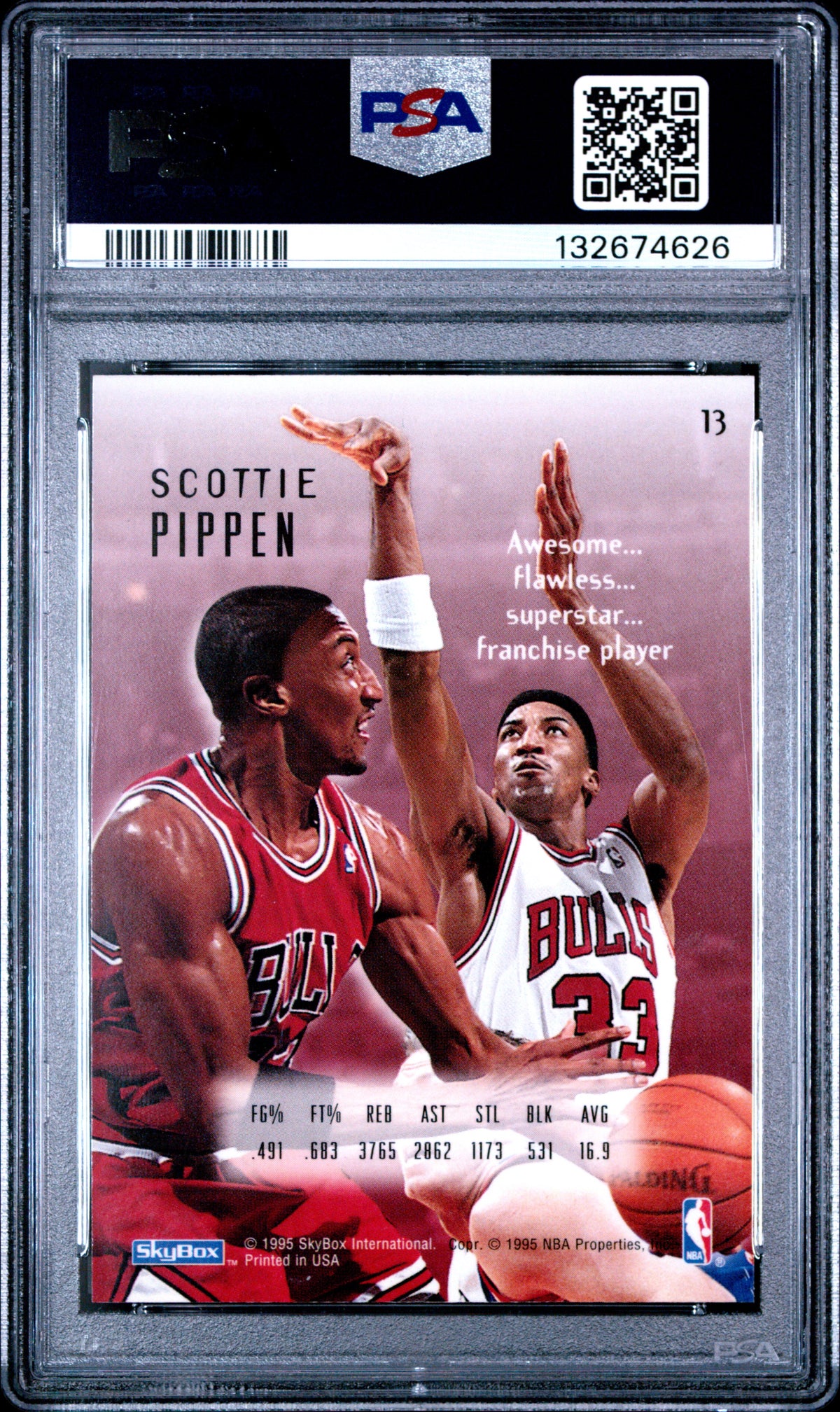 1994 E-Motion Scottie Pippen #13 PSA 9