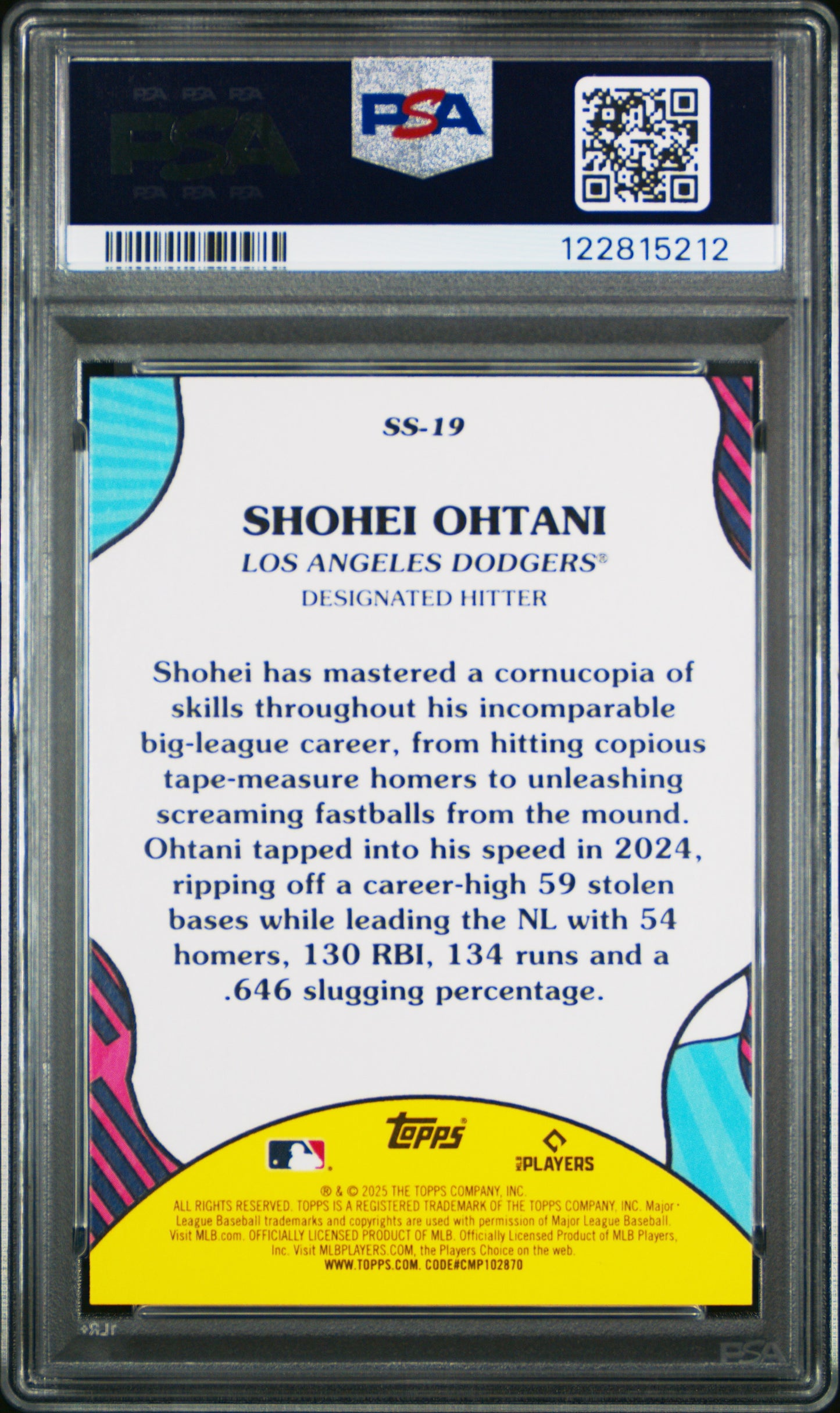 2025 Topps Summer Superstars Shohei Ohtani #SS19 PSA 10