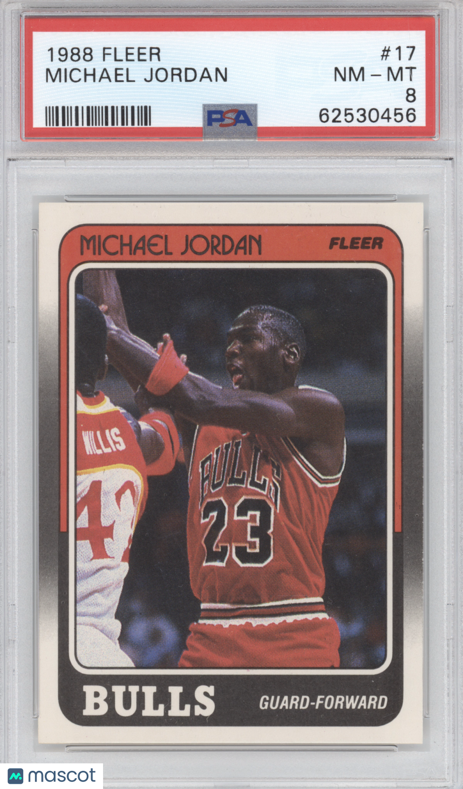 1988 Fleer Michael Jordan #17 PSA 8