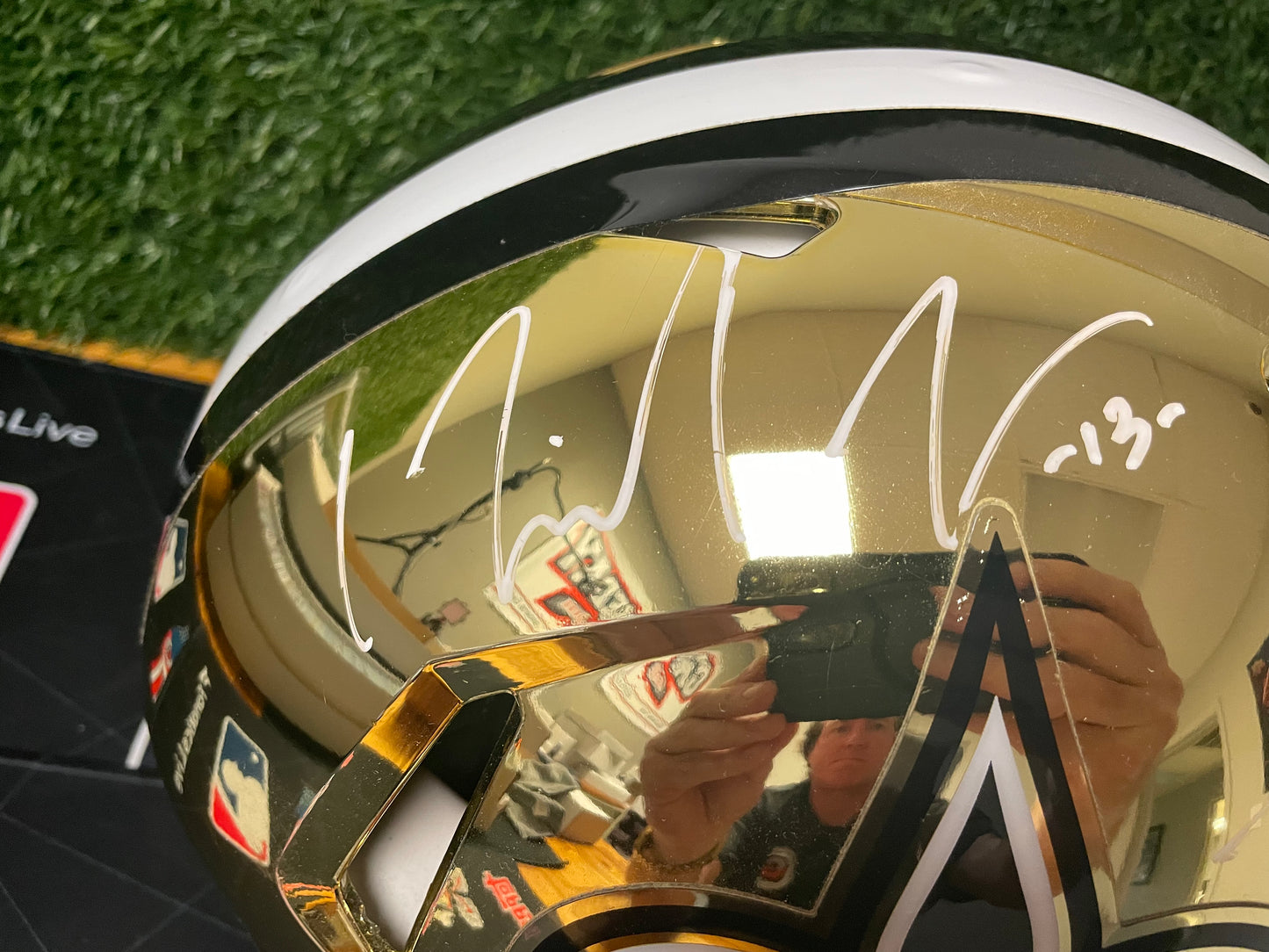 Drew Brees/Michael Thomas New Orleans Saints Autograph Football Helmet