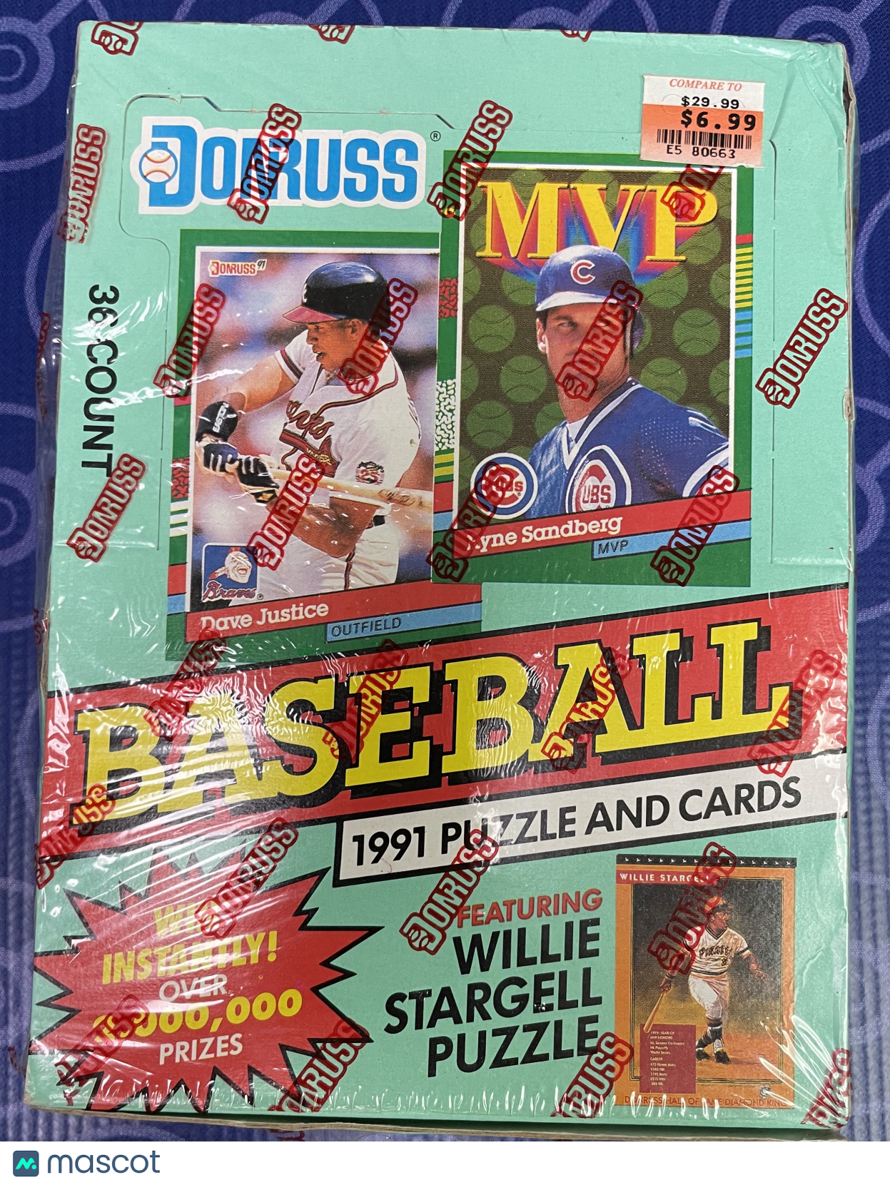 1991 Donruss Series 2 Baseball (slight cellophane tear)