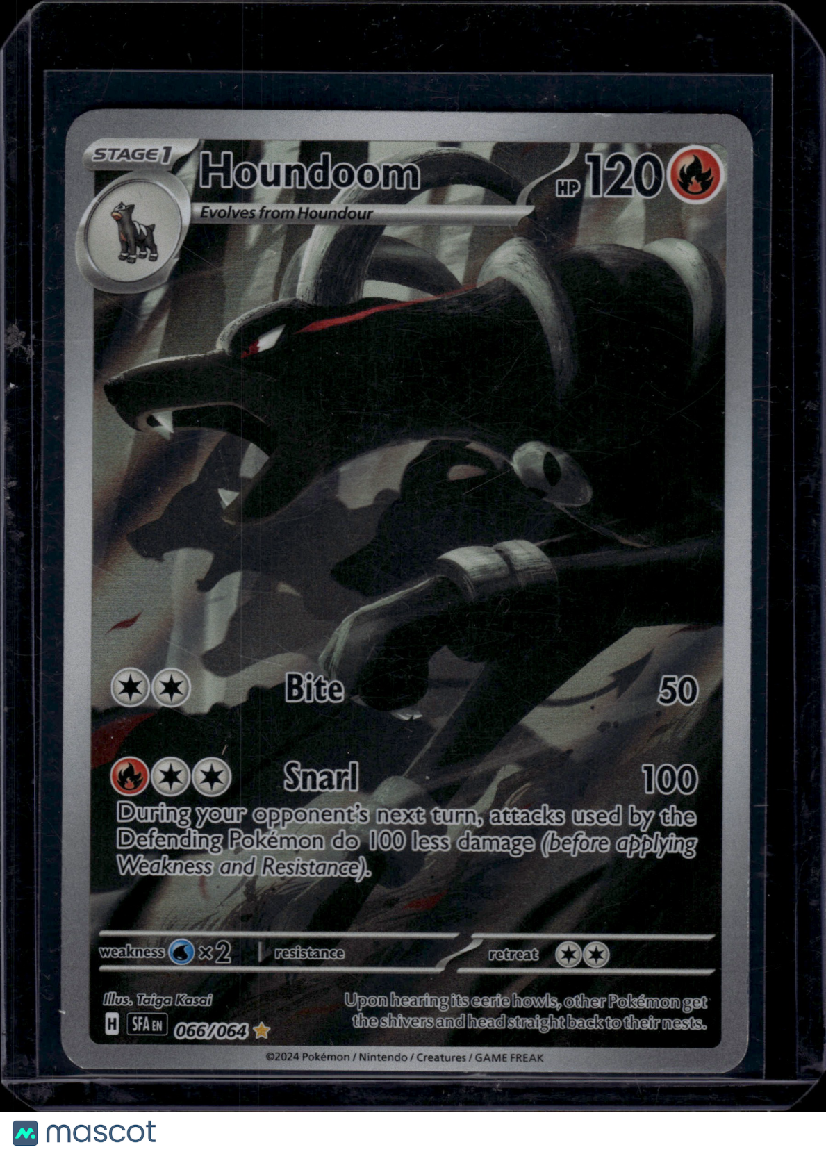 2024 Pokemon S&V Shrouded Fable Houndoom #066/064 Illustration Rare