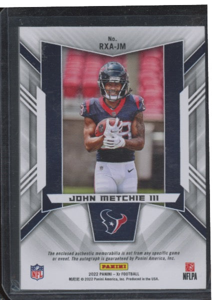 2022 Panini XR Football John Metchie III #RXA-JM 10/10 Autograph Patch RC