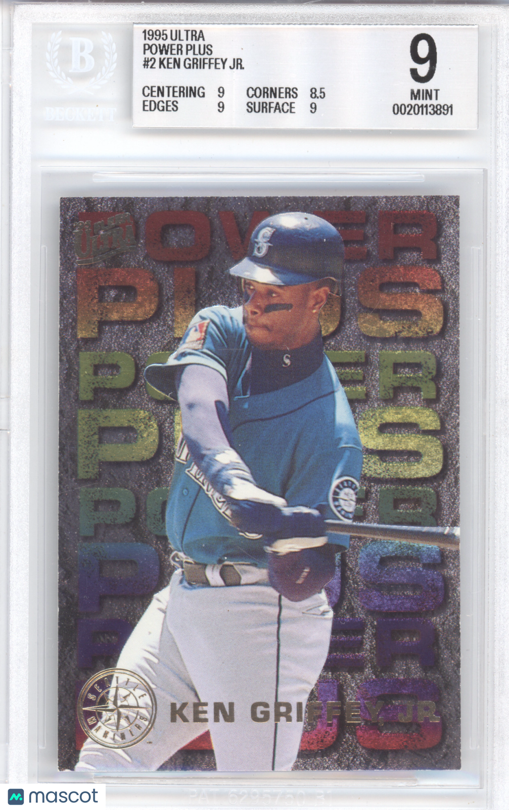 1995 Fleer Ultra Power Plus Ken Griffey Jr. #2 BGS 9