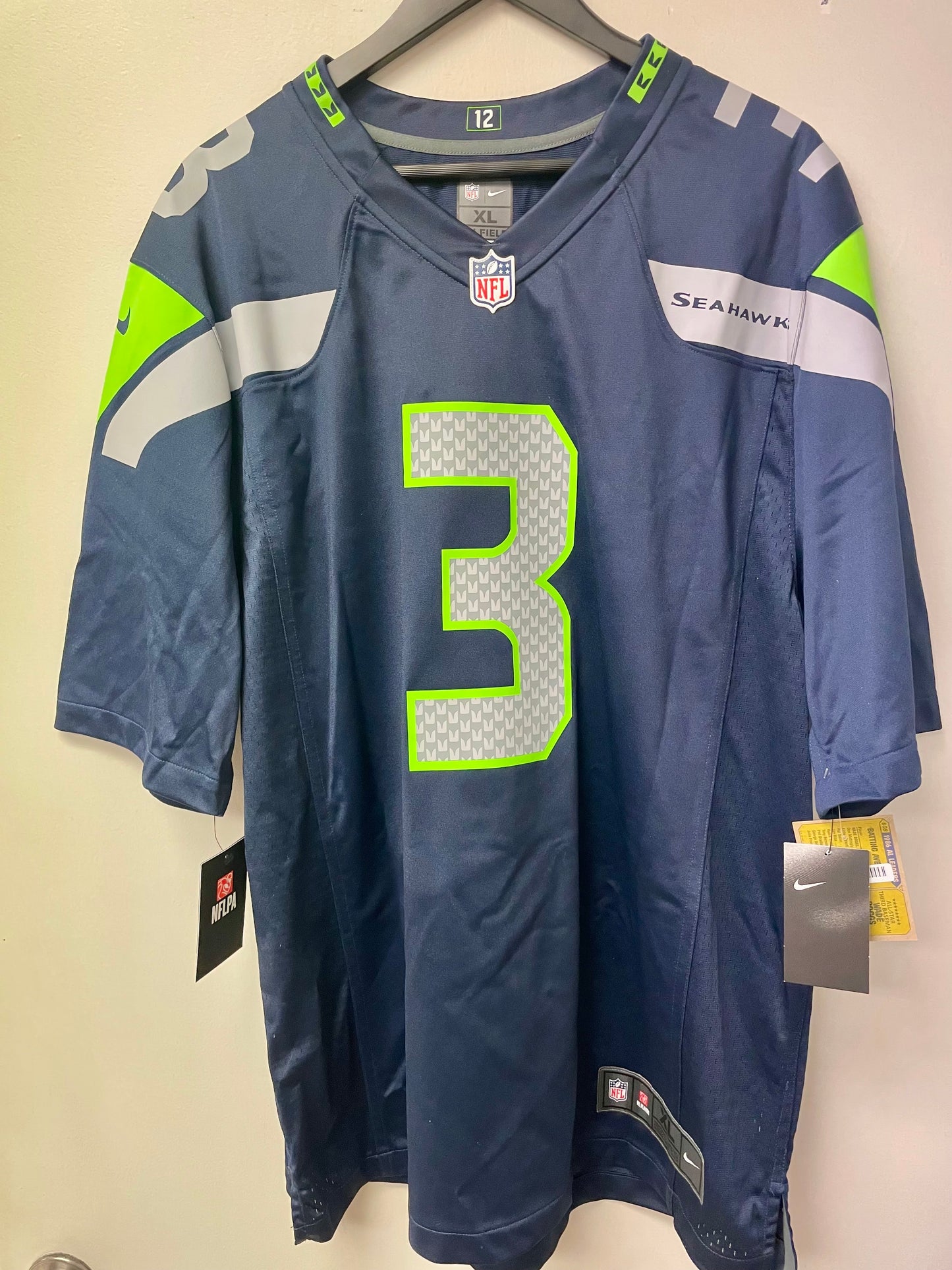 Russell Wilson Seattle Seahawks Autographed Authentic Football Jersey