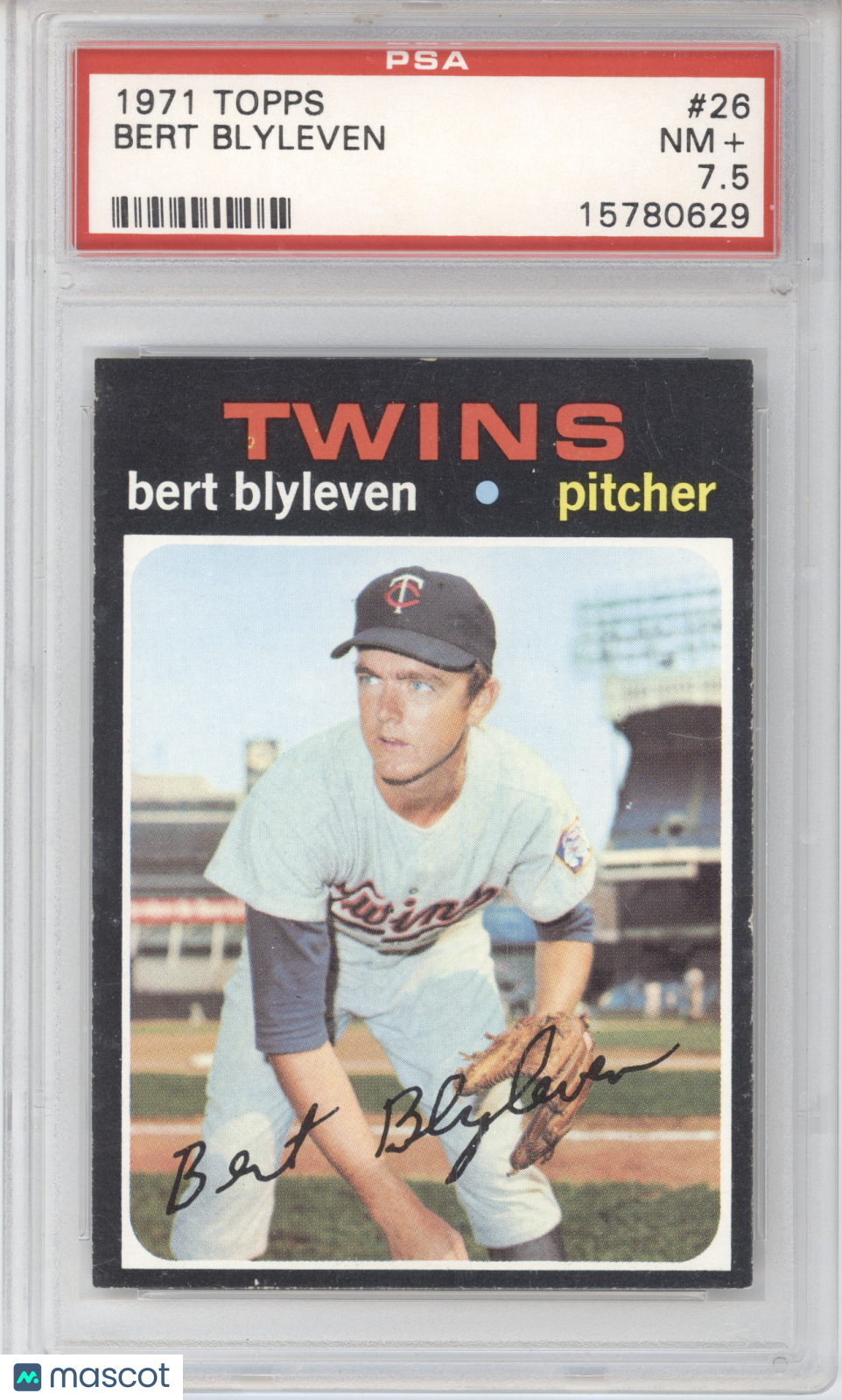 1971 Topps Bert Blyleven #26 PSA 7.5