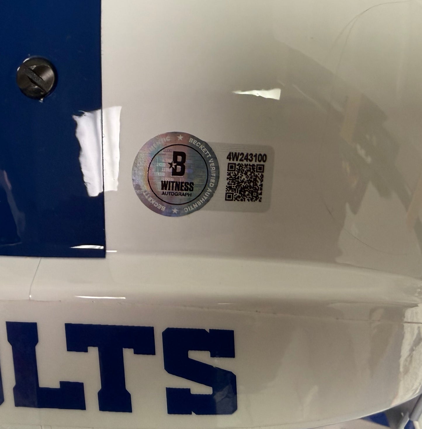 Jonathan Taylor Indianapolis Colts Signed Football Helmet- Beckett Authenticated